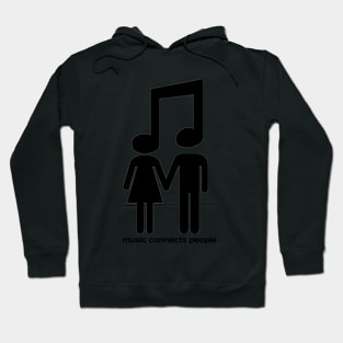 music connects people Hoodie